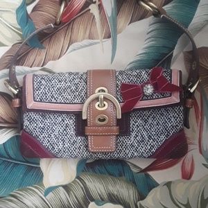Coach limited edition tweed small bag